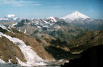 вид с местийского перевала на Эльбрус